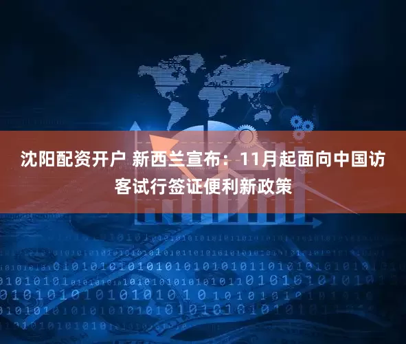 沈阳配资开户 新西兰宣布：11月起面向中国访客试行签证便利新政策
